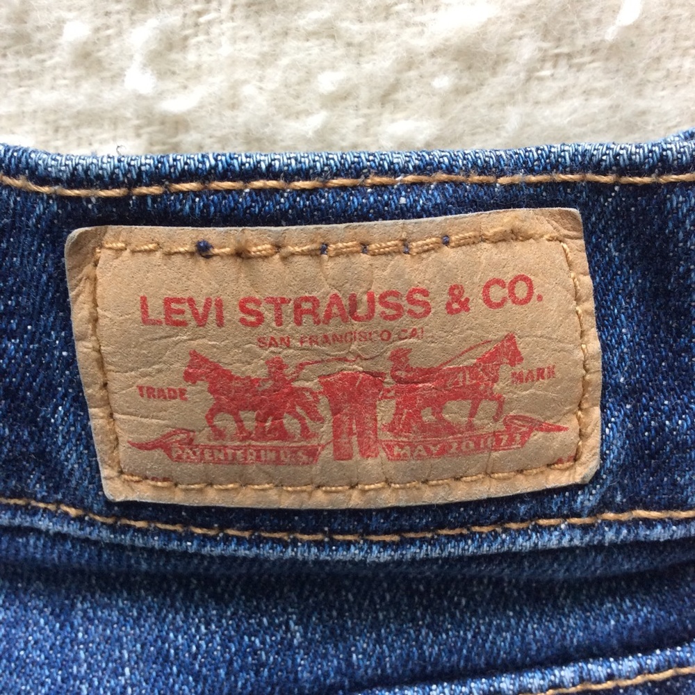 Levi’s mid-rise straight leg blue jeans - Picture 5 of 7